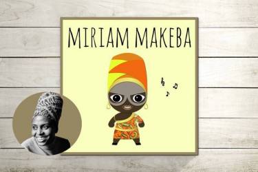 2 toiles Afro-History - Miriam MAKEBA