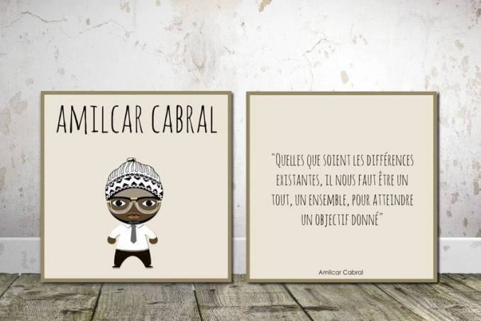 2 toiles Afro-History - Amilcar CABRAL