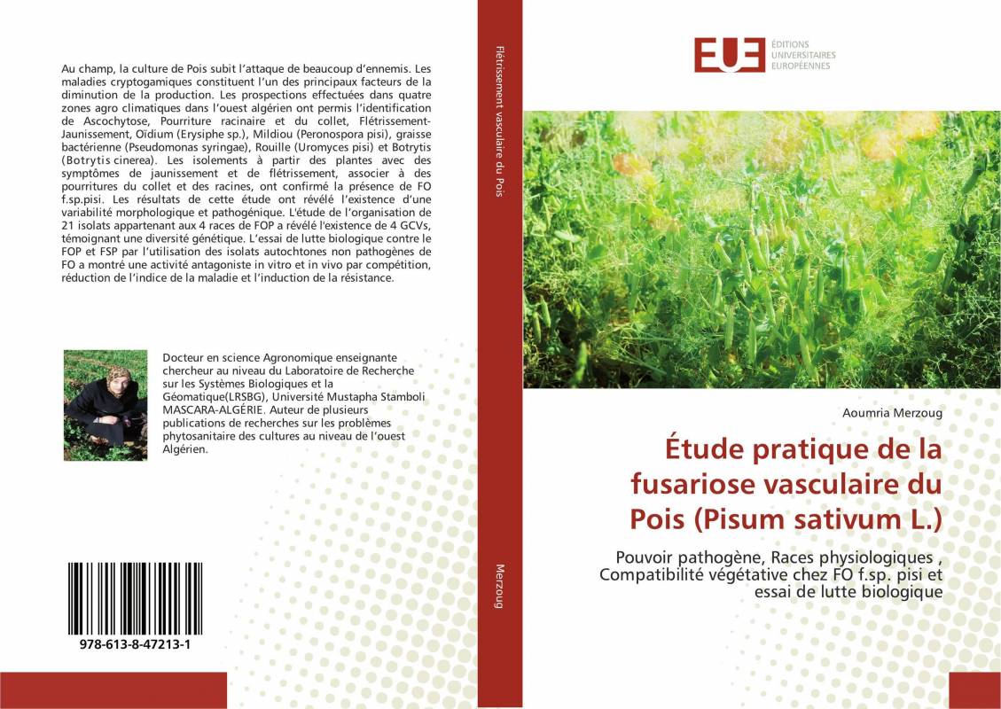 Étude pratique de la fusariose vasculaire du Pois (Pisum sativum L.)