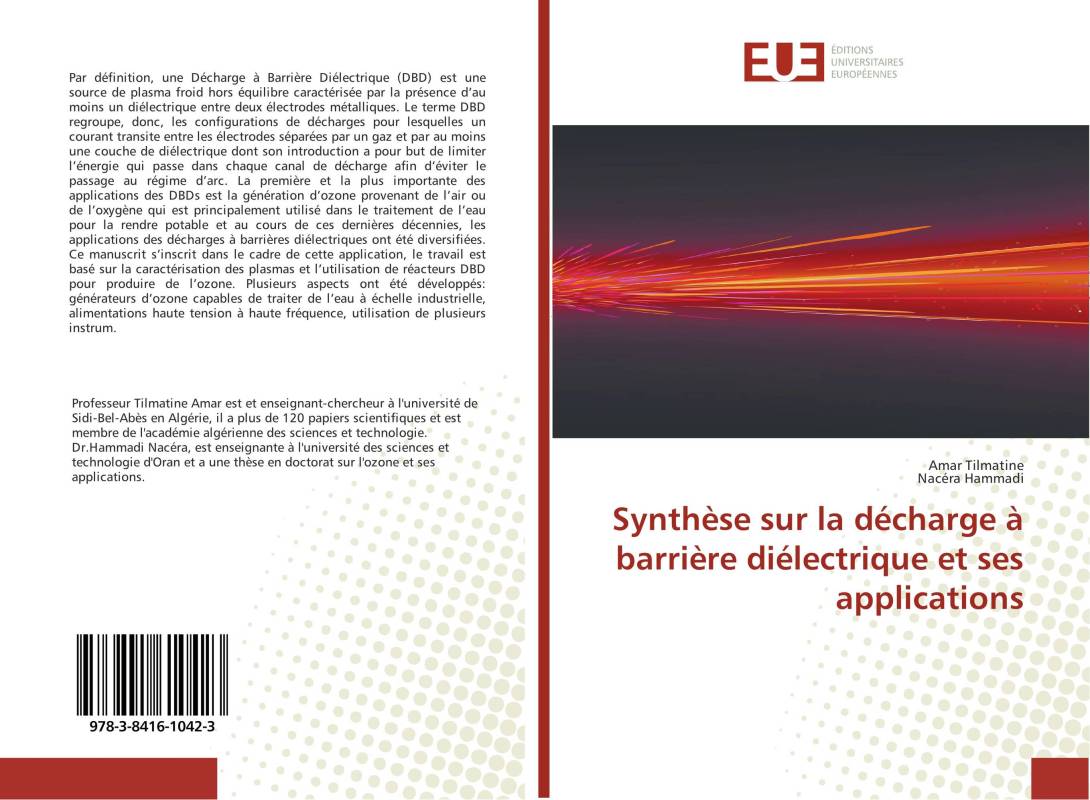 Synthèse sur la décharge à barrière diélectrique et ses applications