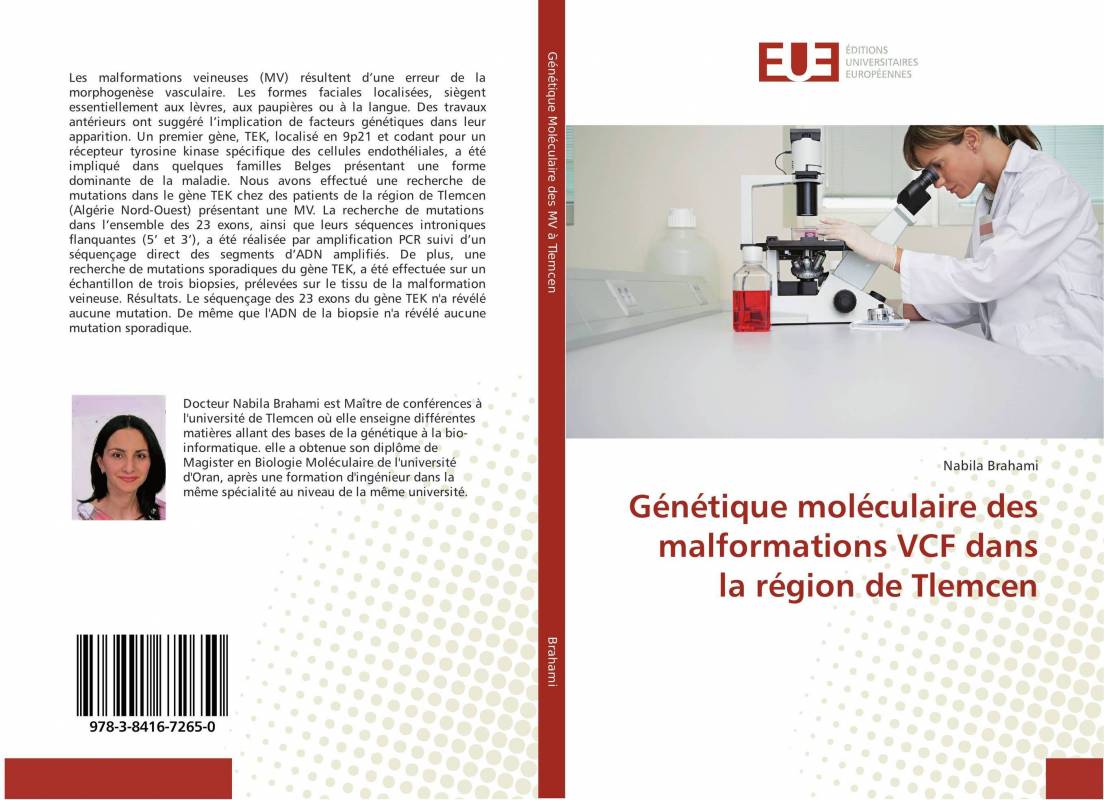 Génétique moléculaire des malformations VCF dans la région de Tlemcen