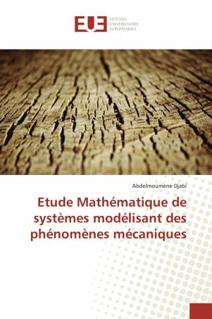 Etude Mathématique de systèmes modélisant des phénomènes mécaniques