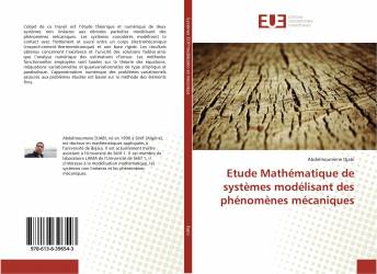 Etude Mathématique de systèmes modélisant des phénomènes mécaniques