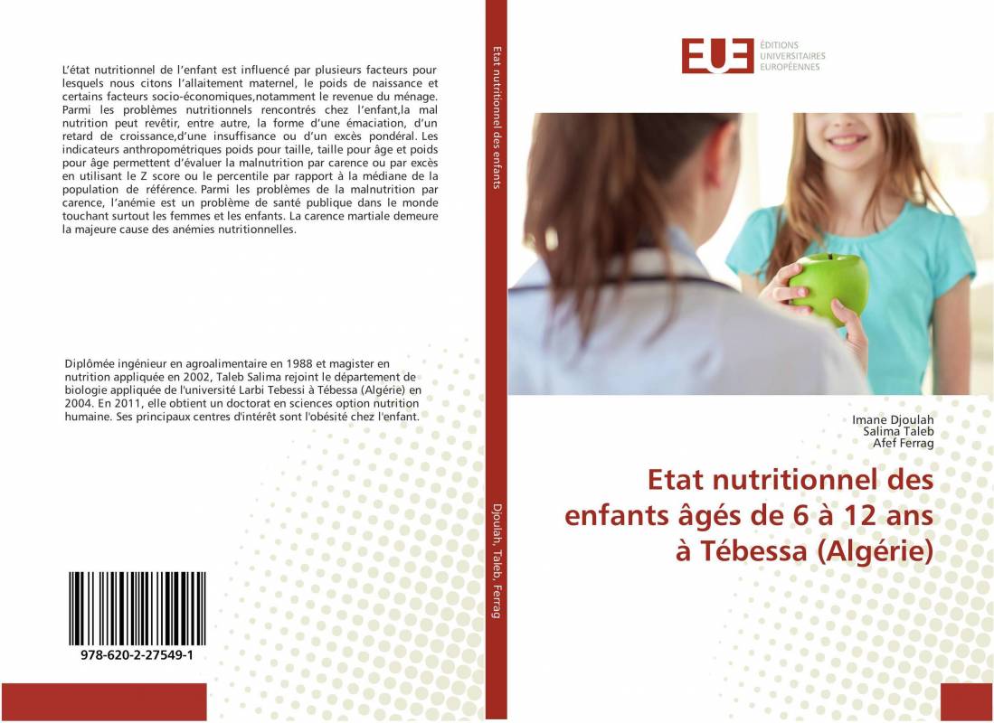 Etat nutritionnel des enfants âgés de 6 à 12 ans à Tébessa (Algérie)