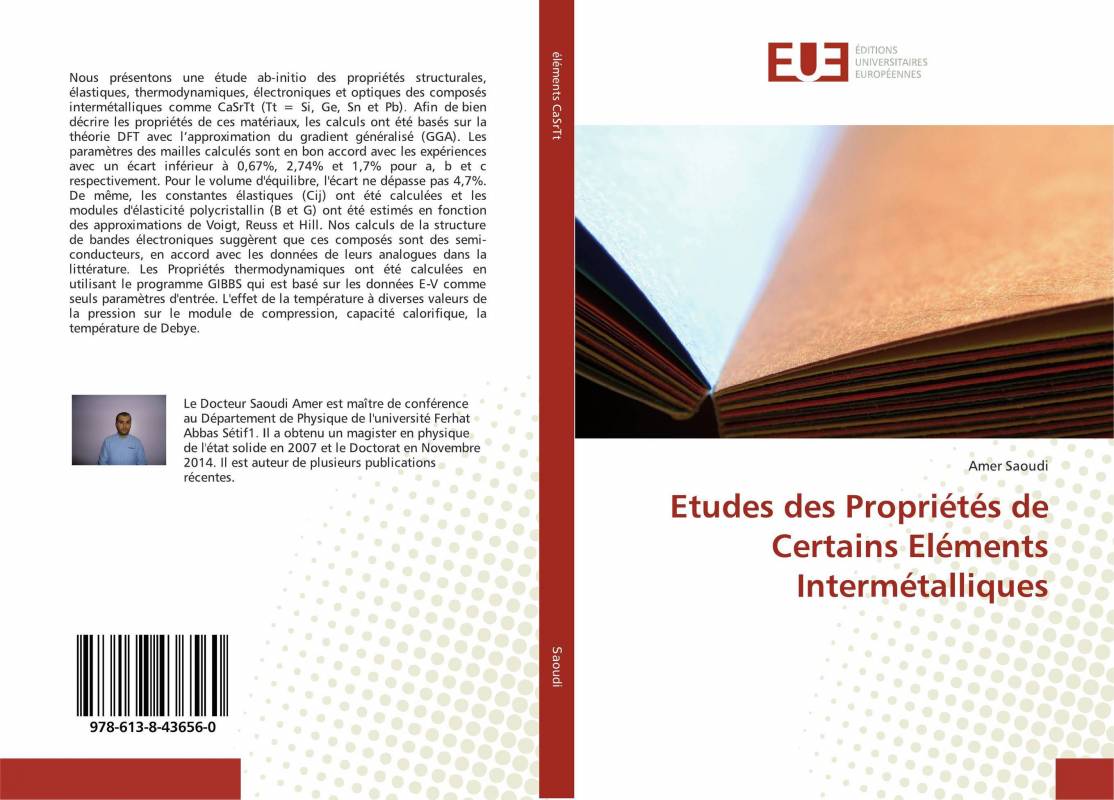 Etudes des Propriétés de Certains Eléments Intermétalliques