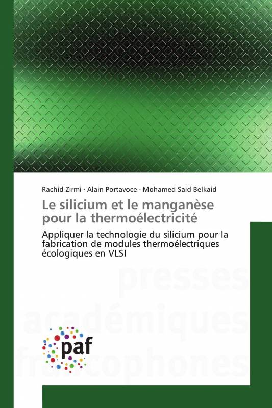 Le silicium et le manganèse pour la thermoélectricité