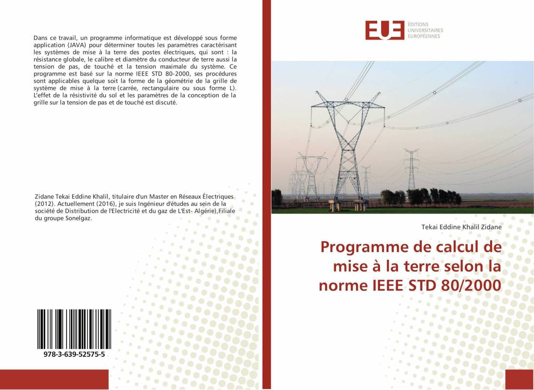 Programme de calcul de mise à la terre selon la norme IEEE STD 80/2000