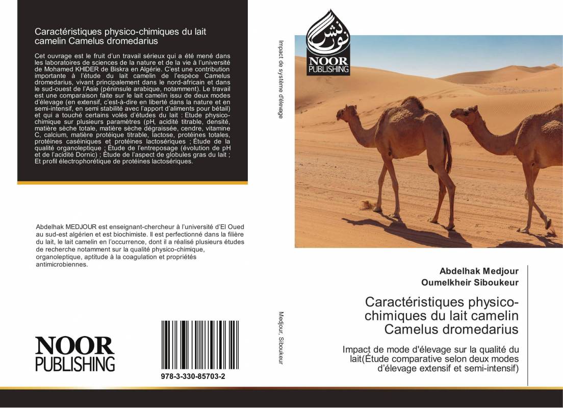 Caractéristiques physico-chimiques du lait camelin Camelus dromedarius
