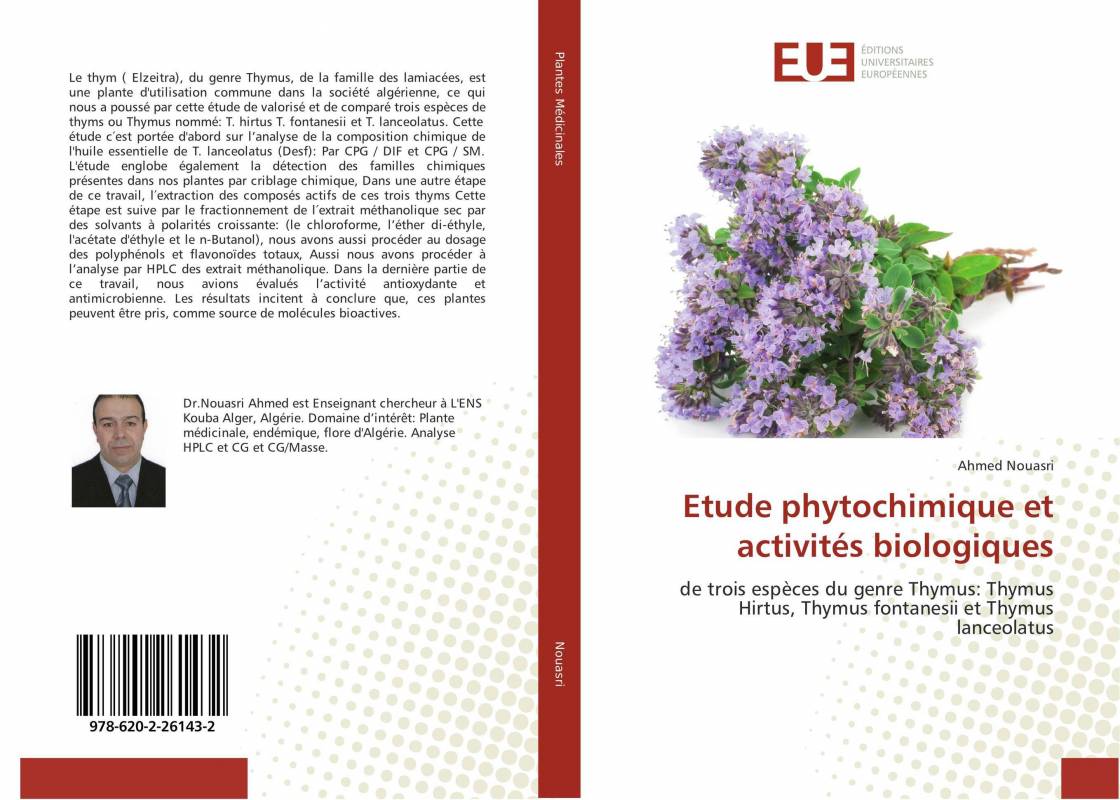 Etude phytochimique et activités biologiques