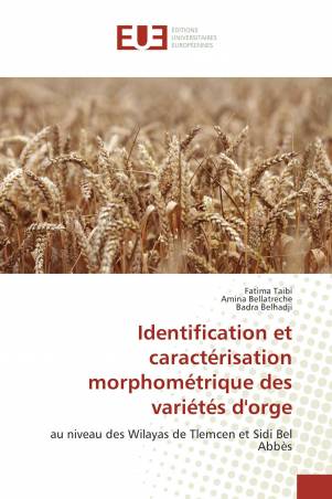 Identification et caractérisation morphométrique des variétés d'orge