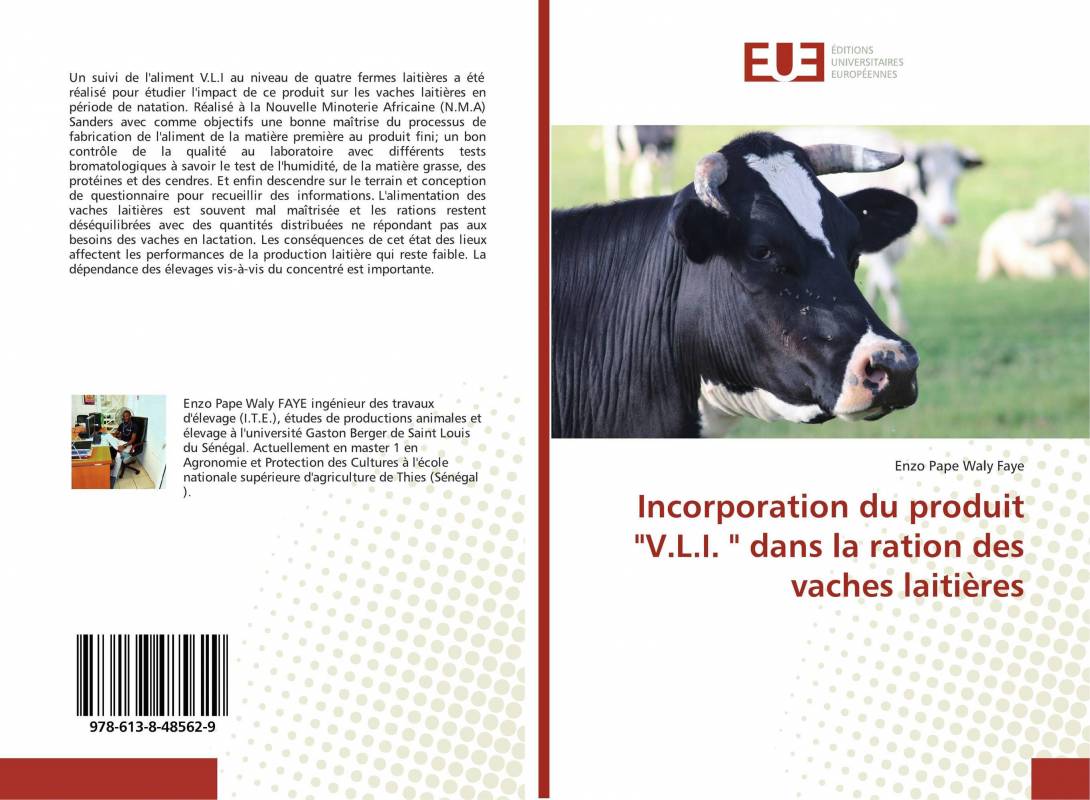Incorporation du produit "V.L.I. " dans la ration des vaches laitières