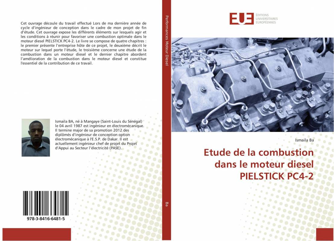 Etude de la combustion dans le moteur diesel PIELSTICK PC4-2