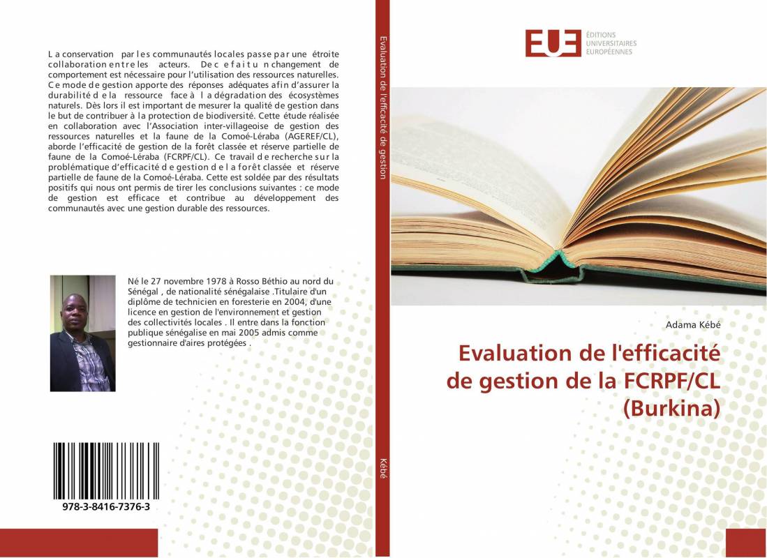 Evaluation de l'efficacité de gestion de la FCRPF/CL (Burkina)