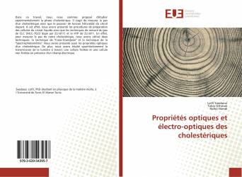 Propriétés optiques et électro-optiques des cholestériques