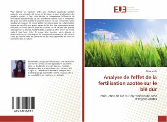 Analyse de l'effet de la fertilisation azotée sur le blé dur