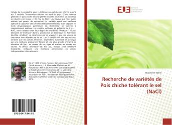 Recherche de variétés de Pois chiche tolérant le sel (NaCl)