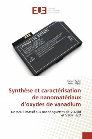 Synthèse et caractérisation de nanomatériaux d’oxydes de vanadium