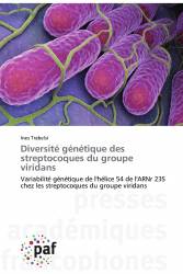Diversité génétique des streptocoques du groupe viridans