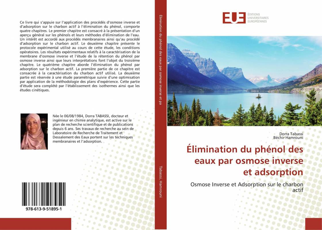 Élimination du phénol des eaux par osmose inverse et adsorption