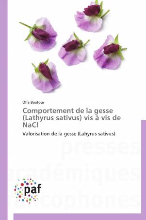 Comportement de la gesse (Lathyrus sativus) vis à vis de NaCl