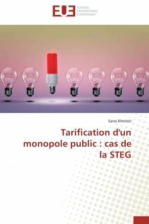 Tarification d'un monopole public : cas de la STEG