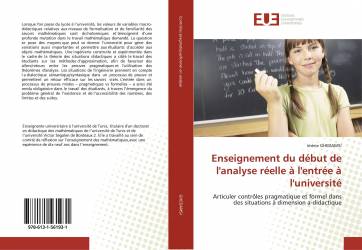 Enseignement du début de l'analyse réelle à l'entrée à l'université