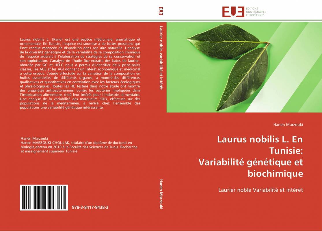 Laurus nobilis L. En Tunisie:   Variabilité génétique et biochimique