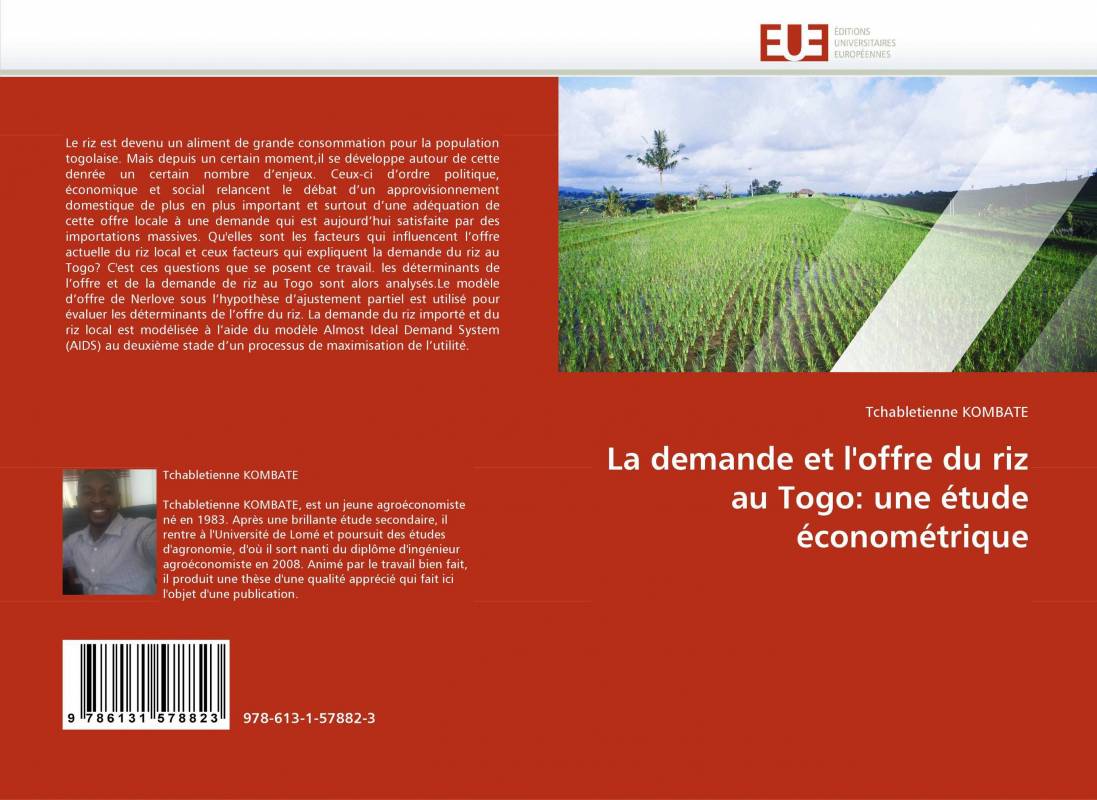 La demande et l'offre du riz au Togo: une étude économétrique