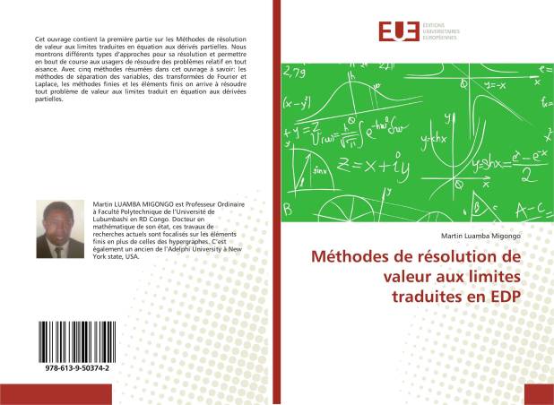 Méthodes de résolution de valeur aux limites traduites en EDP