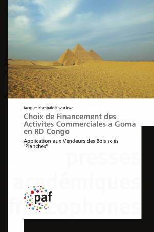 Choix de Financement des Activites Commerciales a Goma en RD Congo
