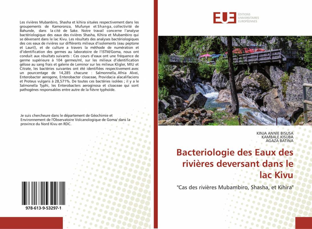 Bacteriologie des Eaux des rivières deversant dans le lac Kivu