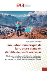 Simulation numérique de la rupture plane en stabilité de pente rocheuse