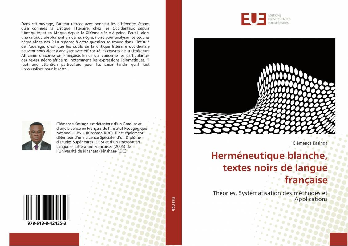 Herméneutique blanche, textes noirs de langue française