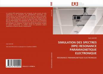 SIMULATION DES SPECTRES (RPE) RESONANCE PARAMAGNETIQUE ELECTRONIQUE