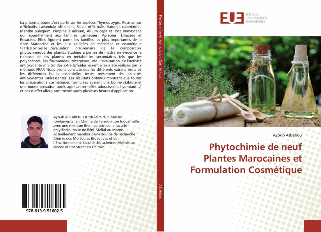 Phytochimie de neuf Plantes Marocaines et Formulation Cosmétique