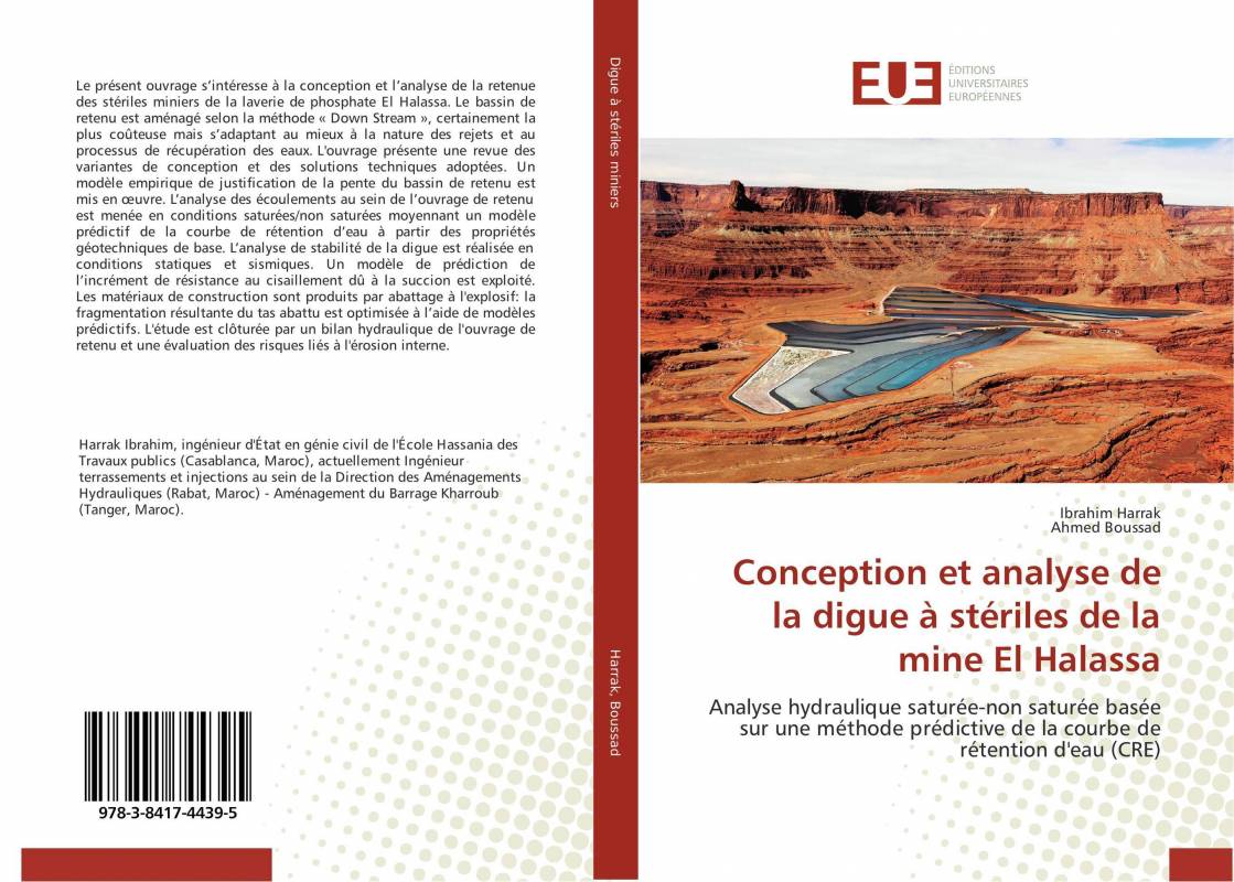 Conception et analyse de la digue à stériles de la mine El Halassa
