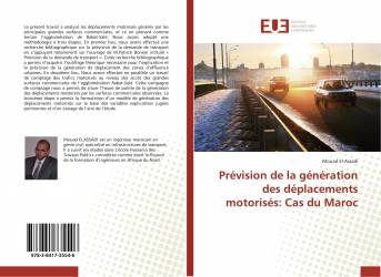 Prévision de la génération des déplacements motorisés: Cas du Maroc