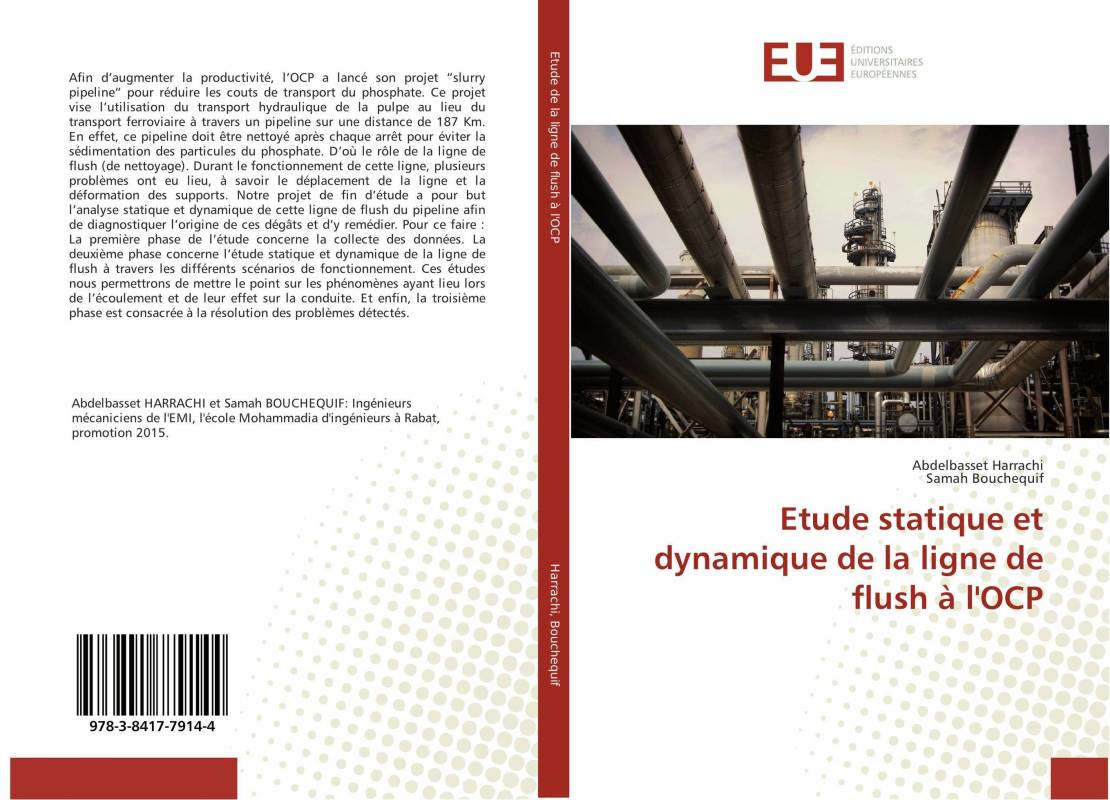 Etude statique et dynamique de la ligne de flush à l'OCP