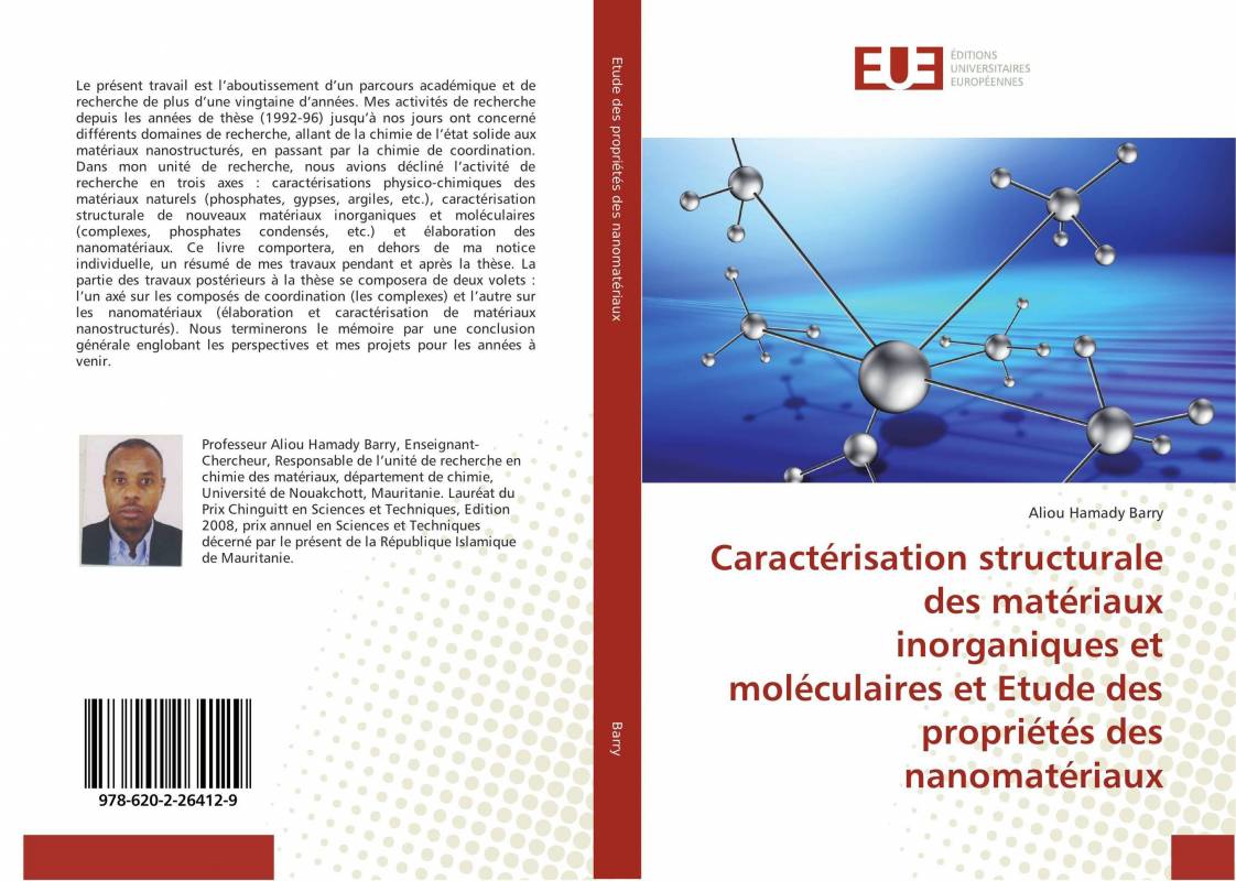 Caractérisation structurale des matériaux inorganiques et moléculaires et Etude des propriétés des nanomatériaux