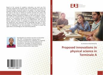 Proposed innovations in physical science in Terminale A