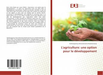 L'agriculture: une option pour le développement