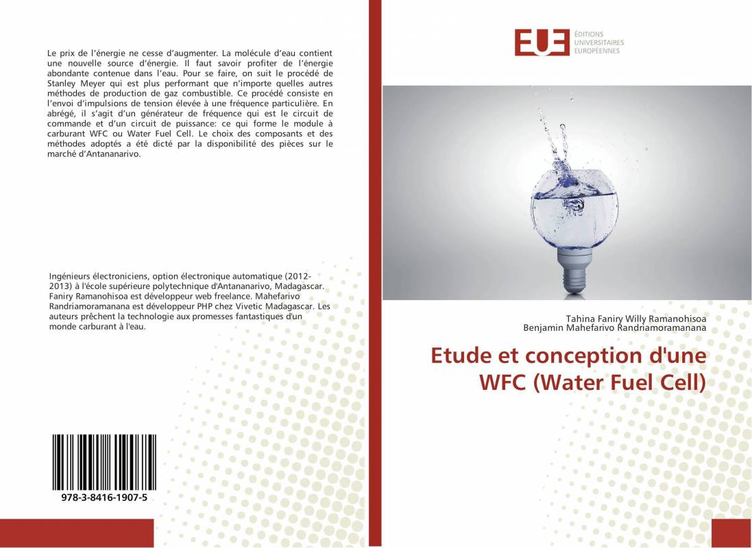 Etude et conception d'une WFC (Water Fuel Cell)