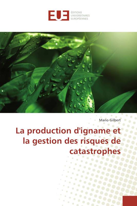 La production d'igname et la gestion des risques de catastrophes