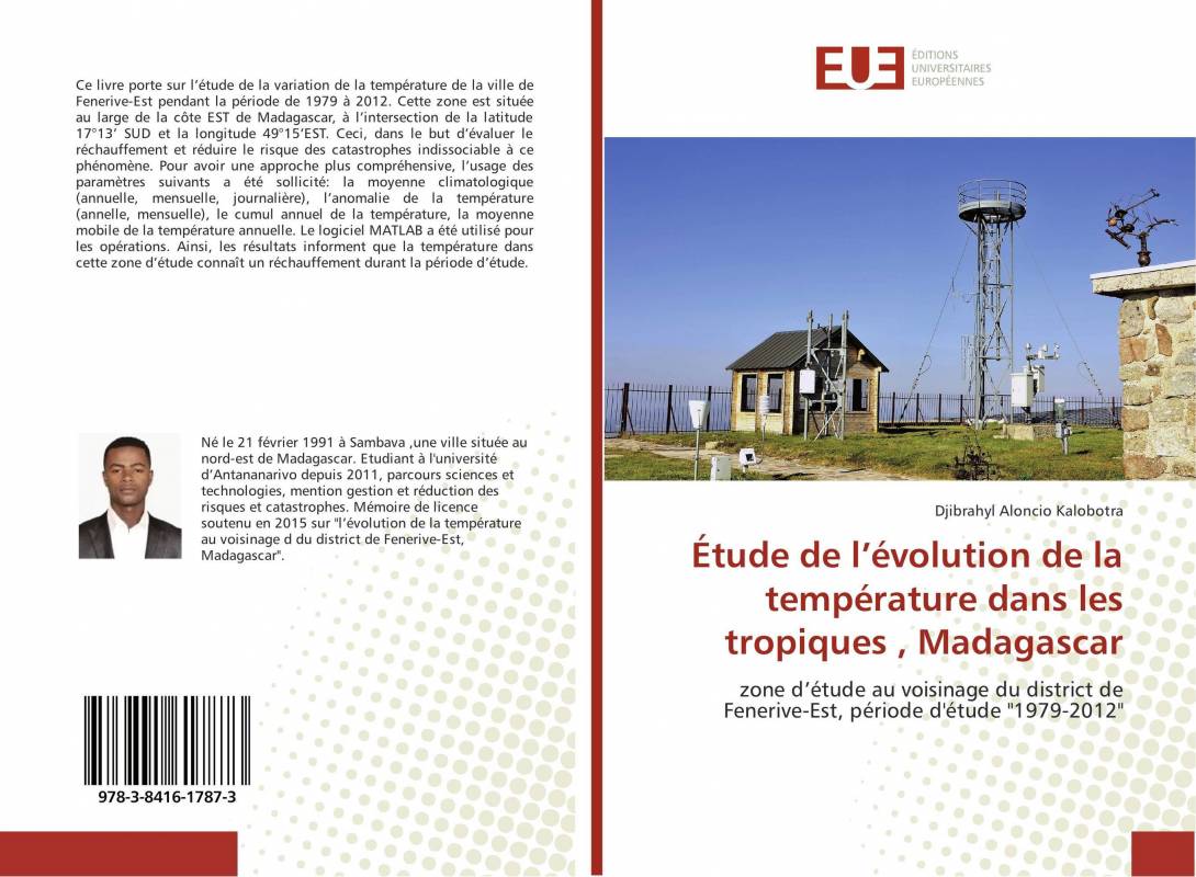 Étude de l’évolution de la température dans les tropiques , Madagascar