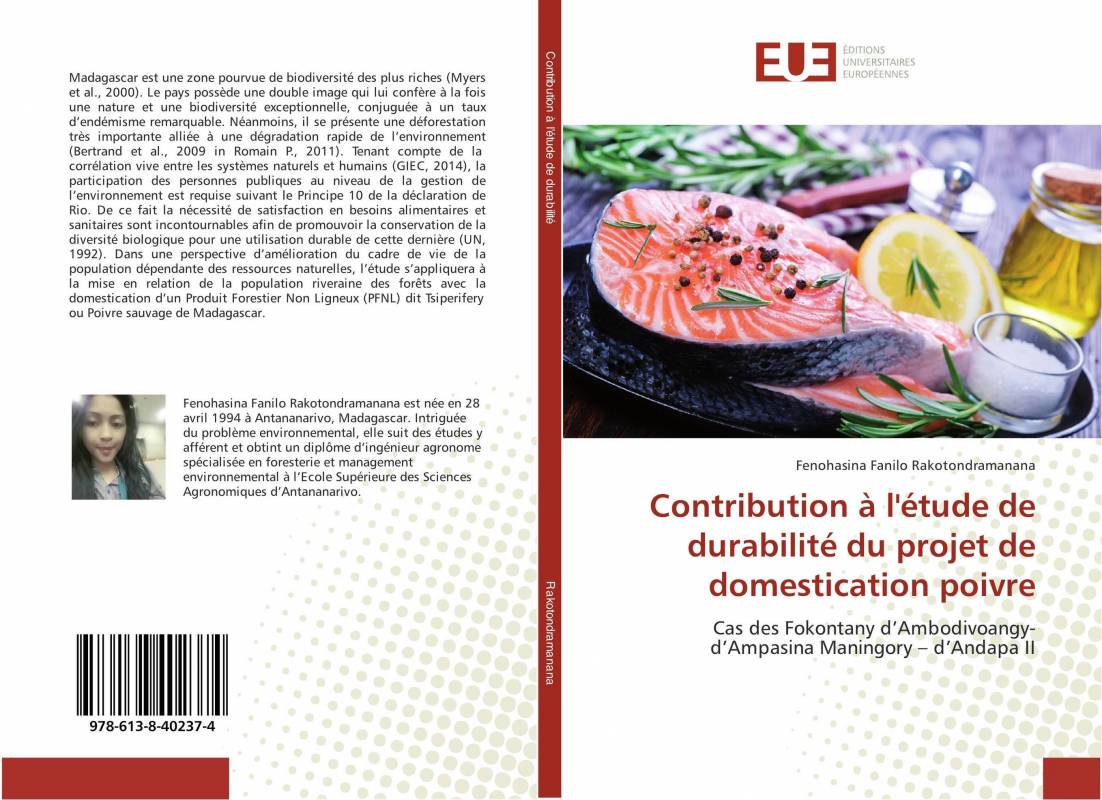 Contribution à l'étude de durabilité du projet de domestication poivre