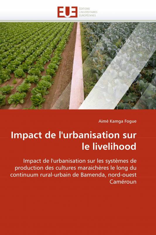 Impact de l'urbanisation sur le livelihood