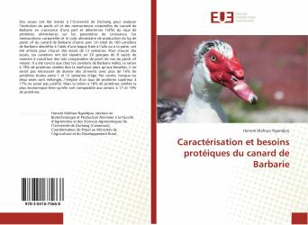 Caractérisation et besoins protéiques du canard de Barbarie
