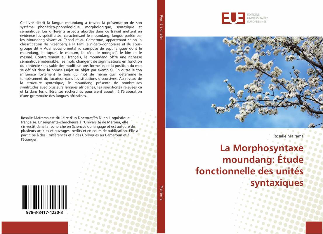La Morphosyntaxe moundang: Étude fonctionnelle des unités syntaxiques