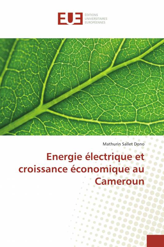 Energie électrique et croissance économique au Cameroun