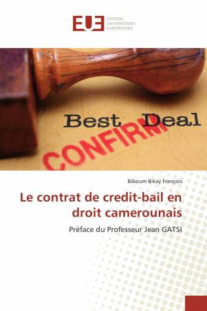 Le contrat de credit-bail en droit camerounais